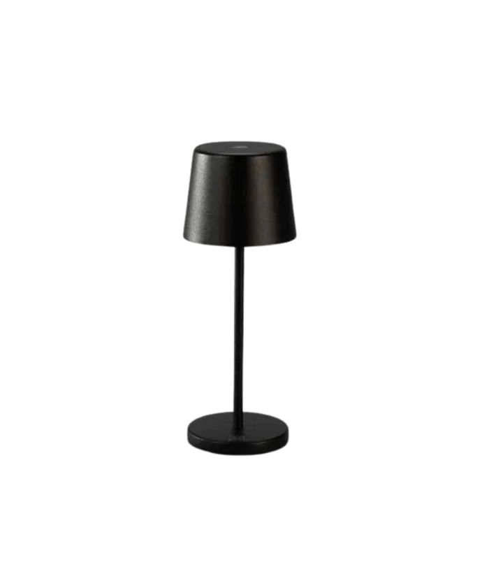 Vance 7877 oppladbar bordlampe, sort