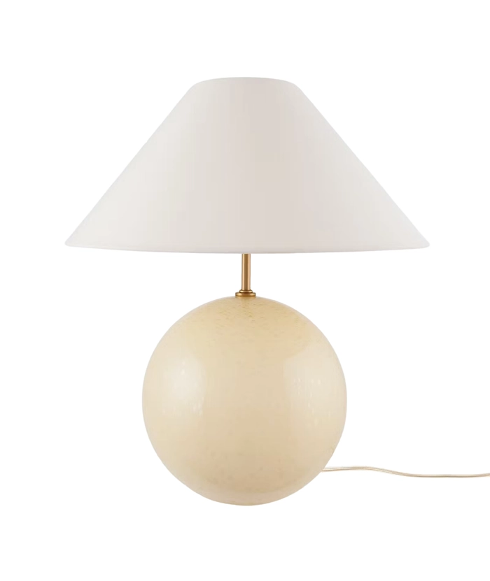 Iris bordlampe, gul
