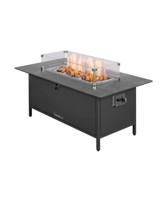 Peisbord lounge 130x60/70cm Antrasitt h bord: 79cm
