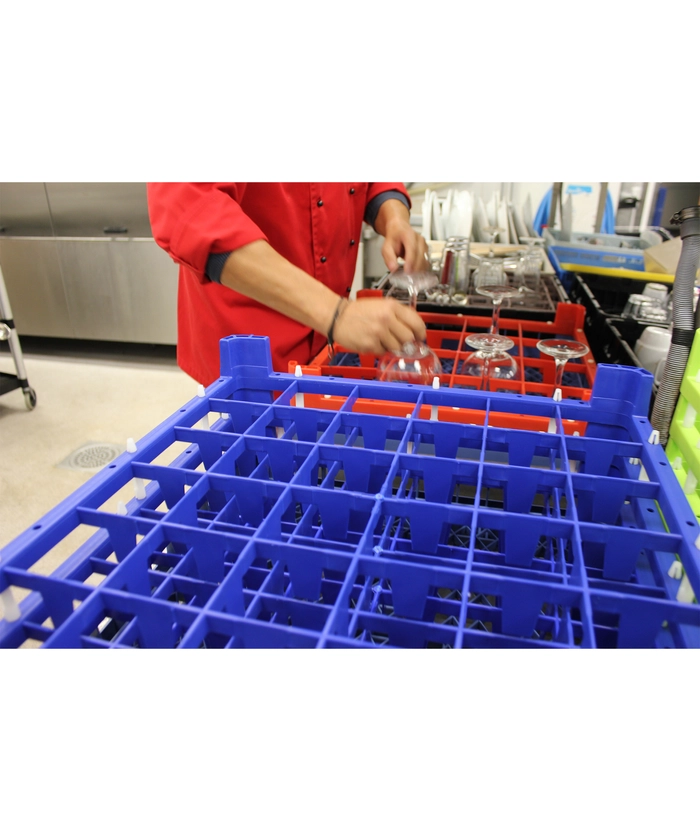 Oppvaskkurv til 16 høye glass 500x500x280mm