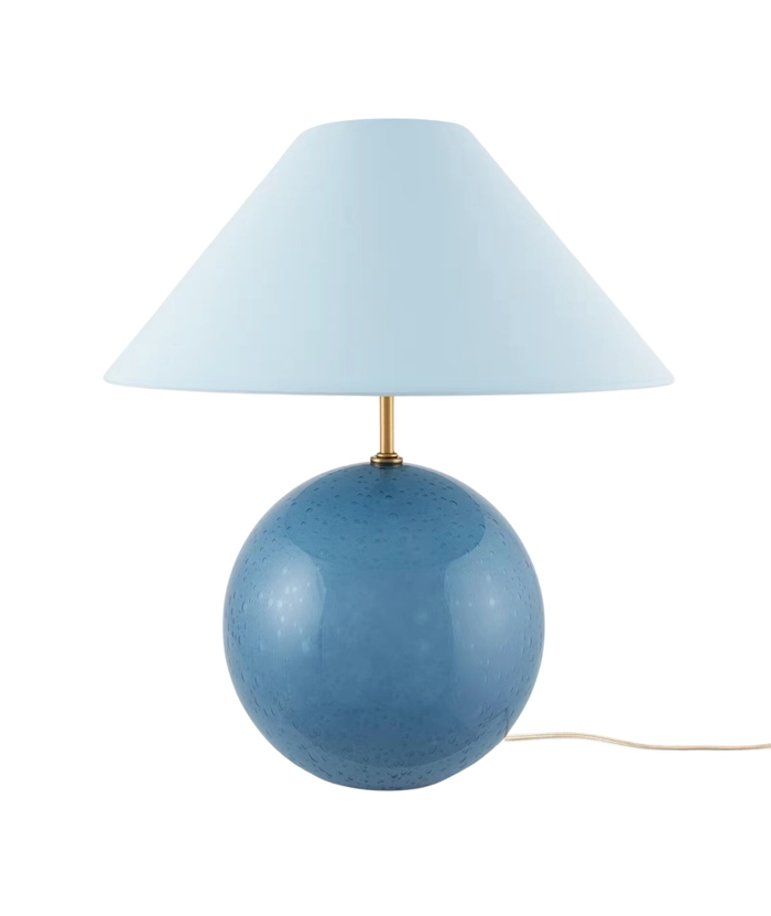 Iris bordlampe, blå
