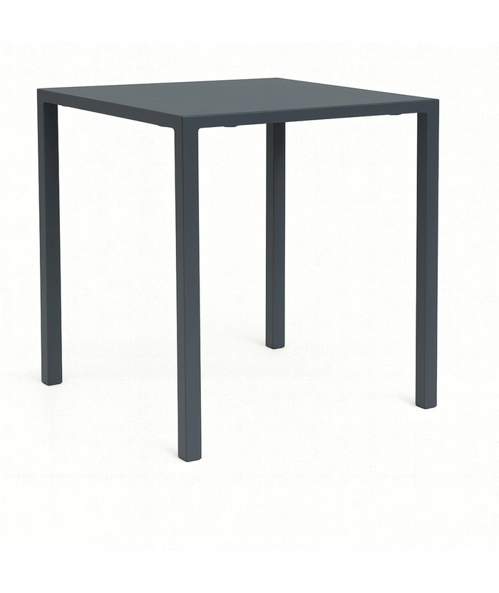 451 komplett bord, 70x70cm Aluminium, Antrasitt 