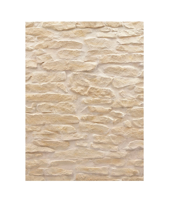 Veggpanel, platestein, hvit castilian - 1,31 x 3,28 m
