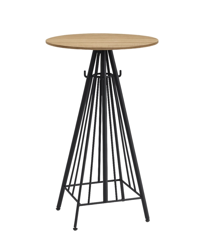 Spagetti barbord m/ knagg  - Wood Ø60