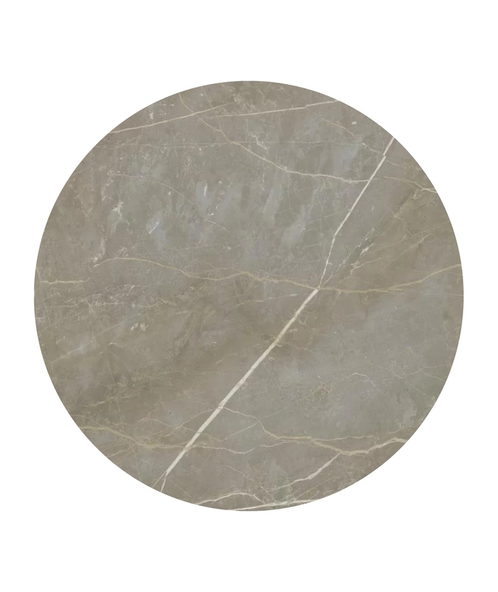 Laminat bordplate, classic cracked marble Ø117