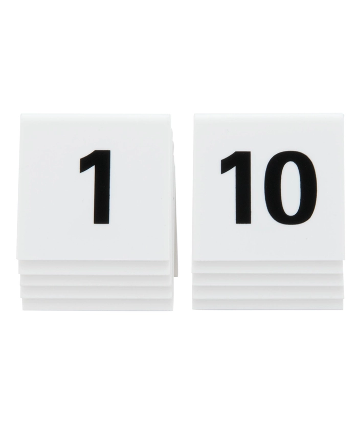 Bordskilt m/nummer 1-10