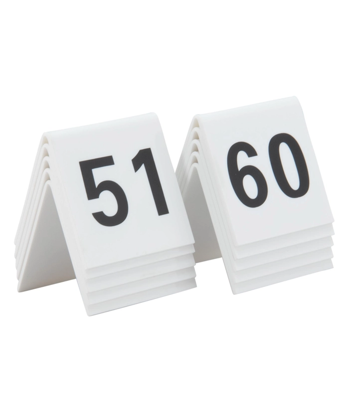 Bordskilt m/nummer 51-60