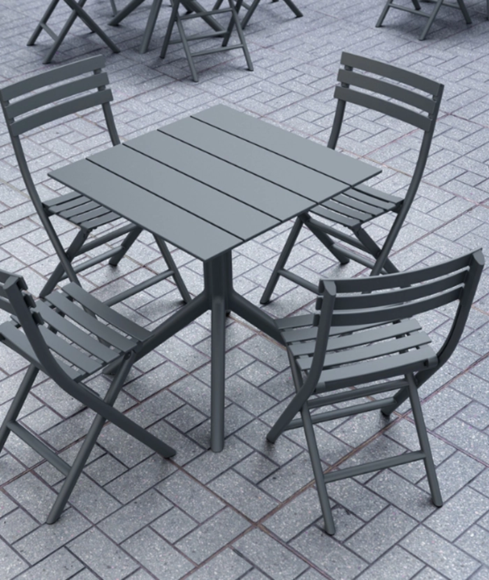 Helle - sammenleggbar stol, Sort
