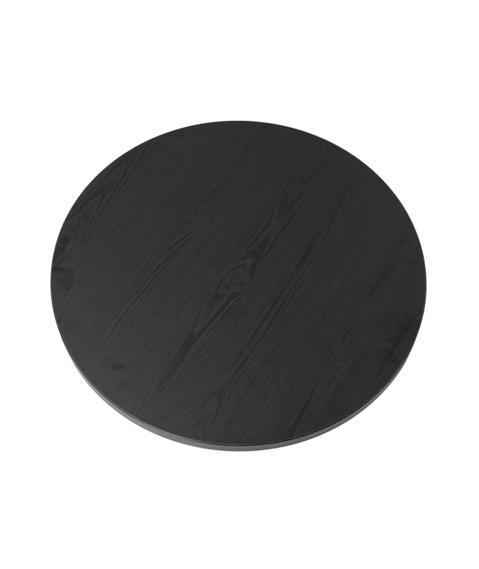 Laminat bordplate, shadow black, Ø80