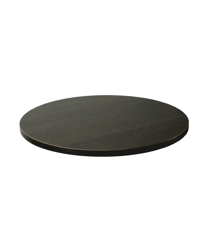Laminat bordplate, blackbrown Ø60