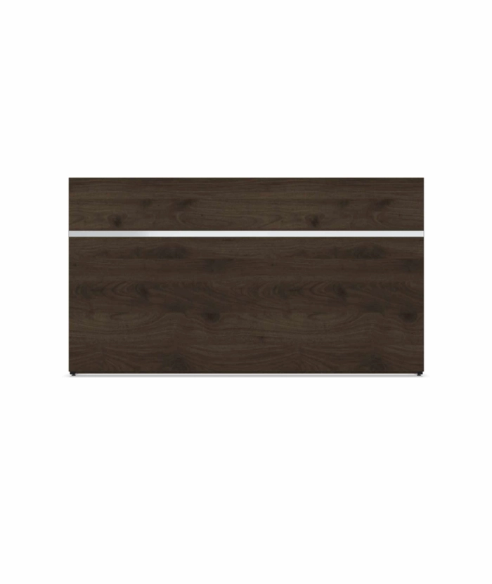 Resepsjonsdisk Valnøtt/Sort - 180 cm