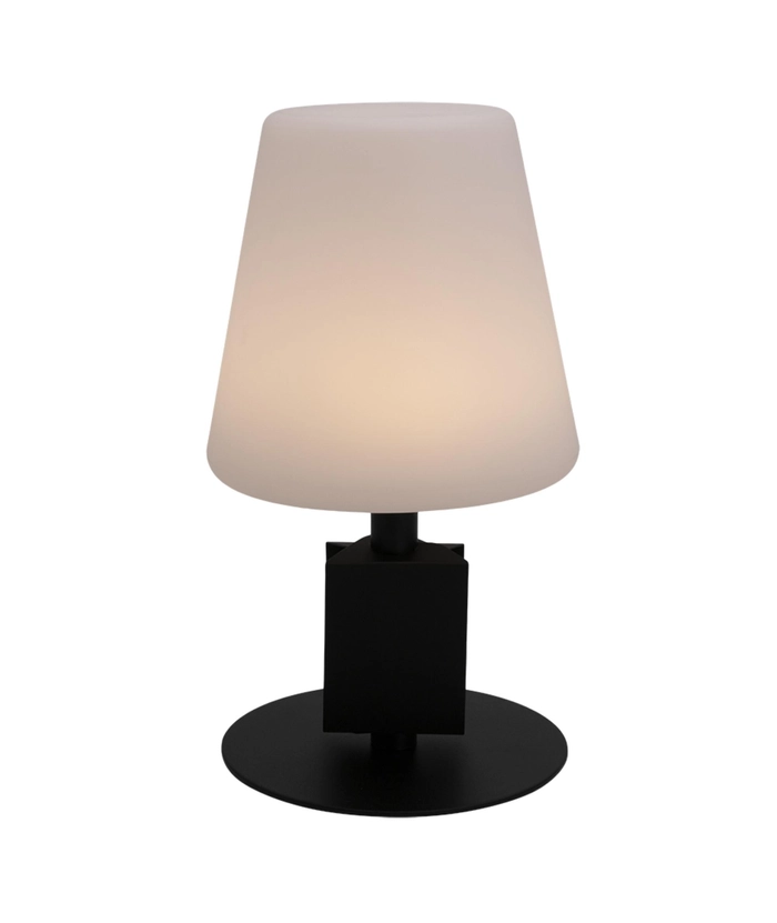 Oppladbar bordlampe m/tavle