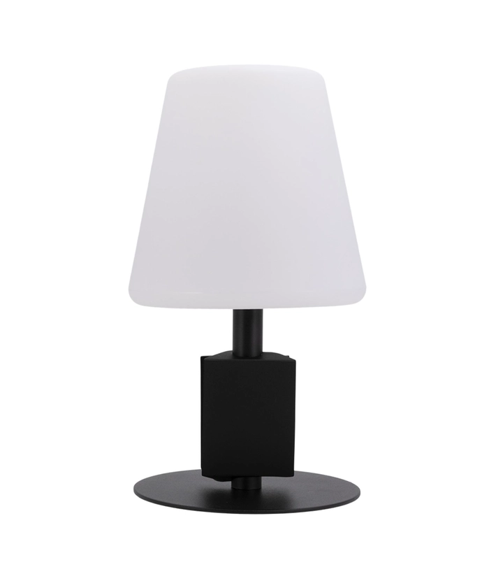 Oppladbar bordlampe m/tavle