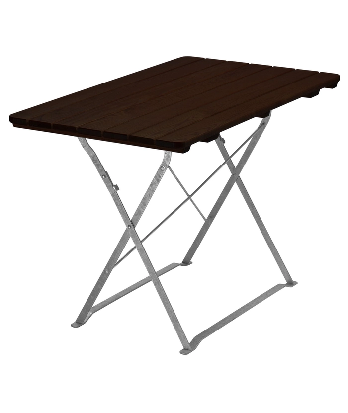 Bryggeribord 120x70, sammenleggbart, mørkbeiset ask
