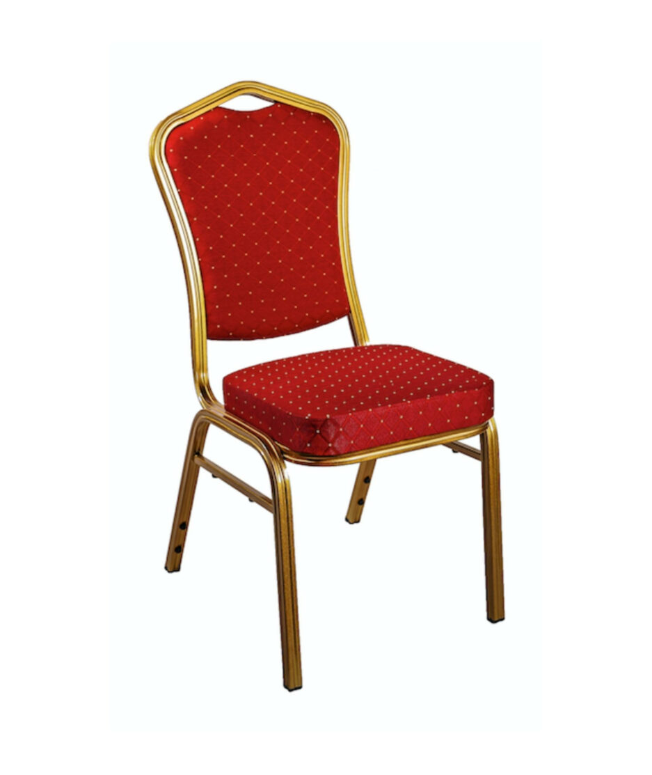 Royal konferansestol, rød/gull | NICHE Interiør & Storkjøkken