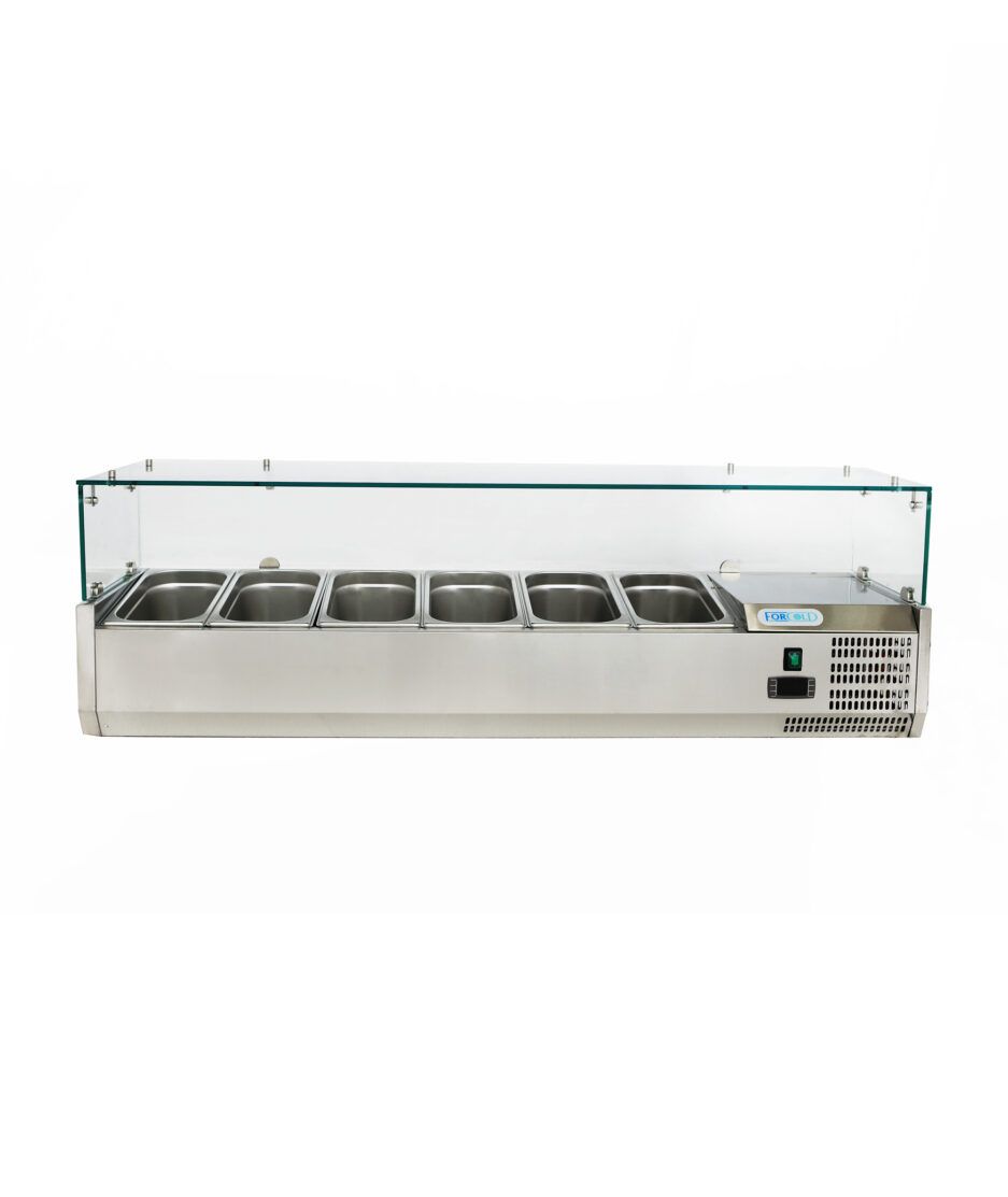Garnityrkjøler med glasstopp 6xGN1/4 | NICHE Interiør & Storkjøkken
