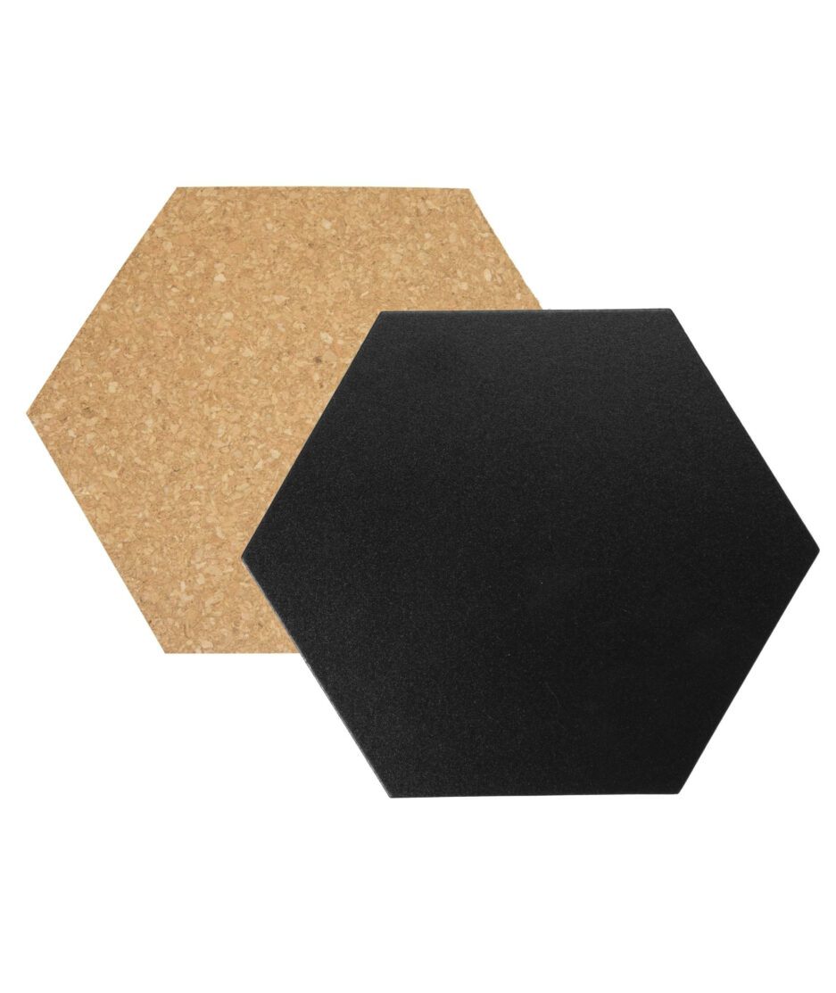 Kritt/korktavle, hexagon | NICHE Interiør & Storkjøkken