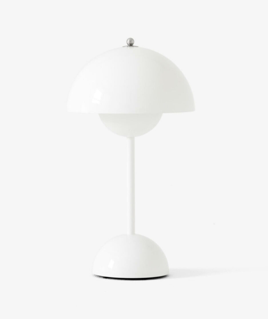 Flowerpot VP9 oppladbard bordlampe, White | NICHE Interiør & Storkjøkken