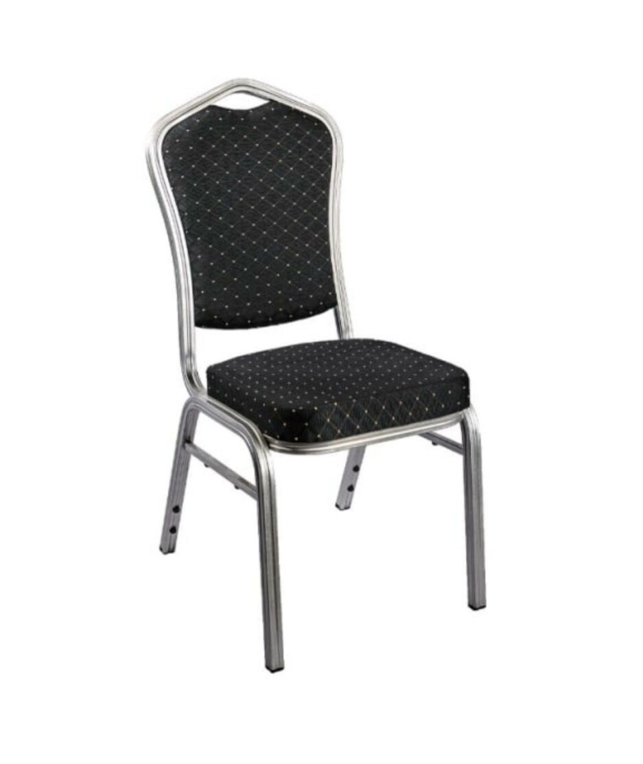 Royal konferansestol, sort/sølv | NICHE Interiør & Storkjøkken
