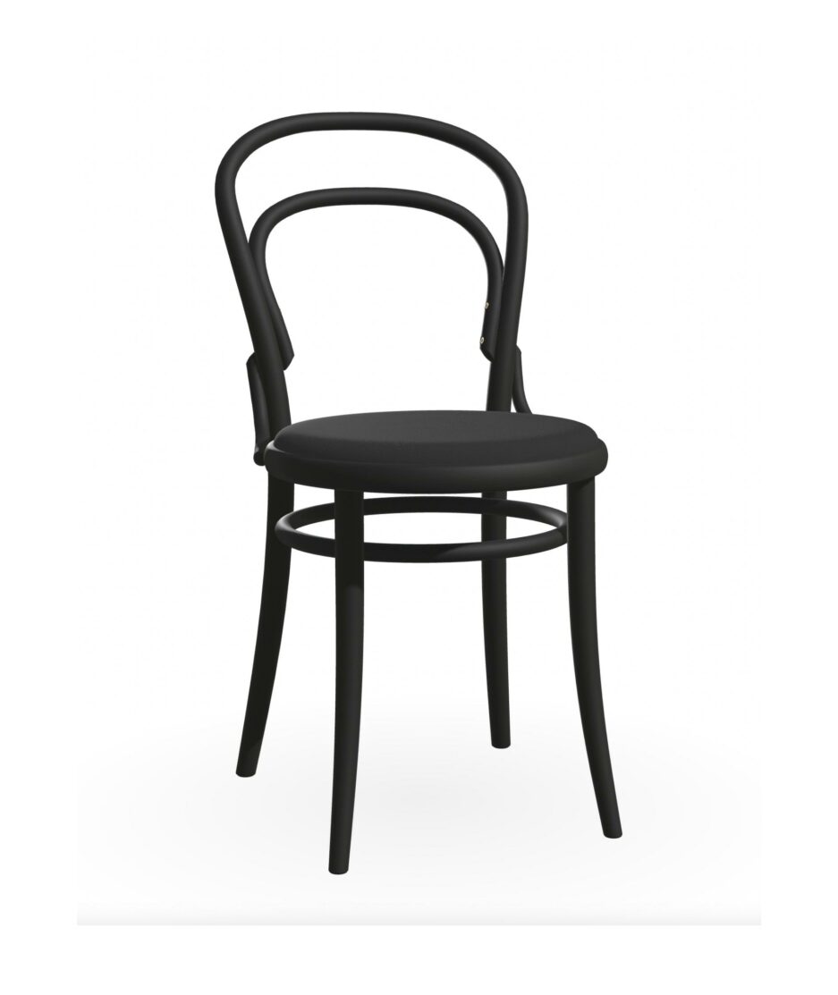 No 14 stol, sort beis, polstret | NICHE Interiør & Storkjøkken