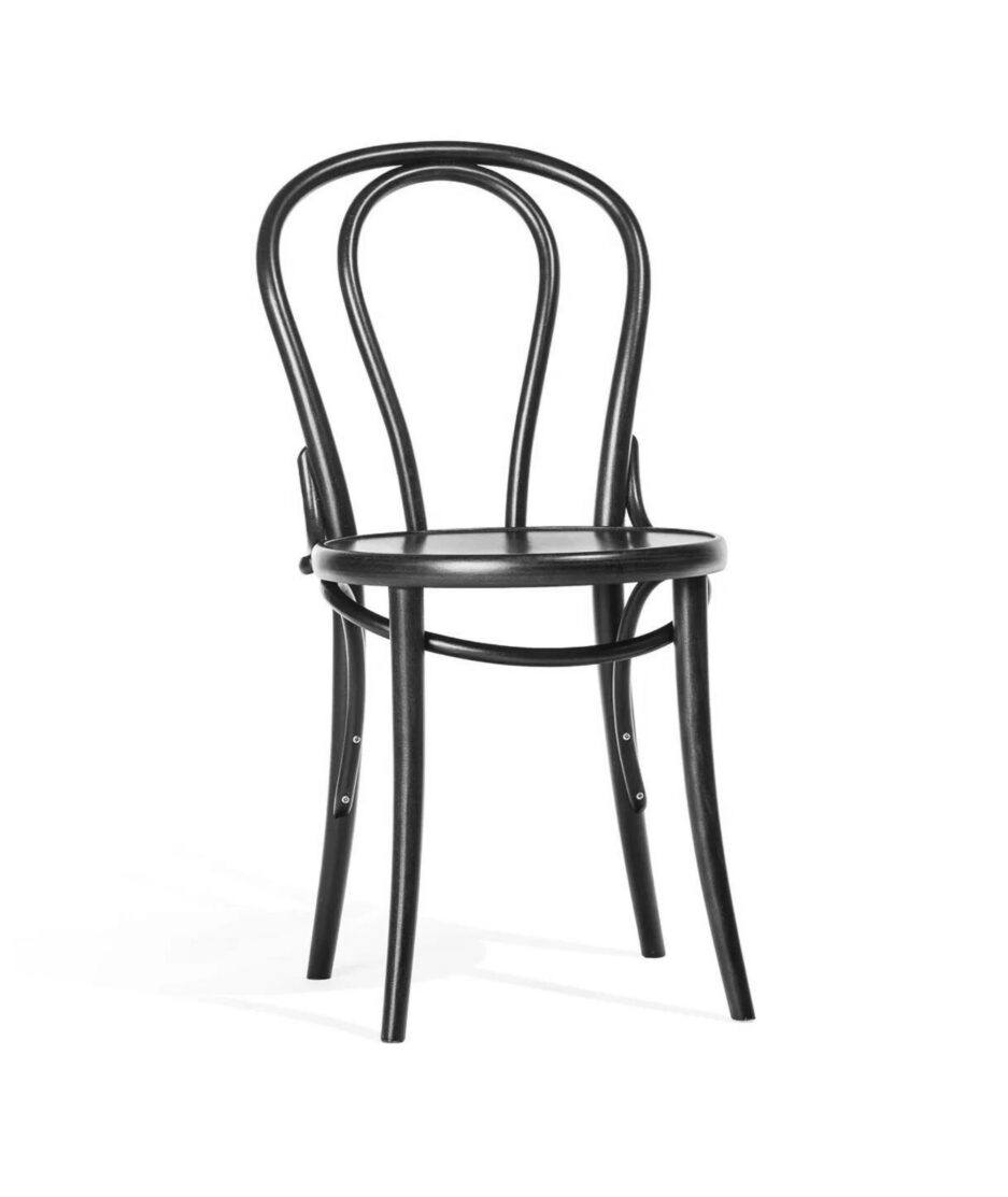 No 18 stol, sort beis | NICHE Interiør & Storkjøkken