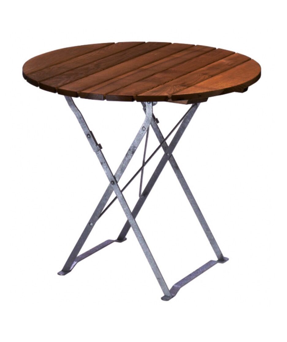 Sammenleggbart bord Ø90, mørkbeiset ask | NICHE Interiør & Storkjøkken