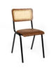 Susy stol, cane rygg, polstret sete Rusty 402 | NICHE Interiør & Storkjøkken