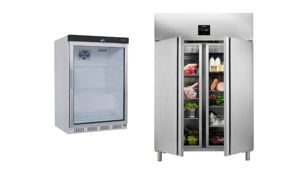 kjøleskap og fryseskap til restaurant bar og gatekjøkken