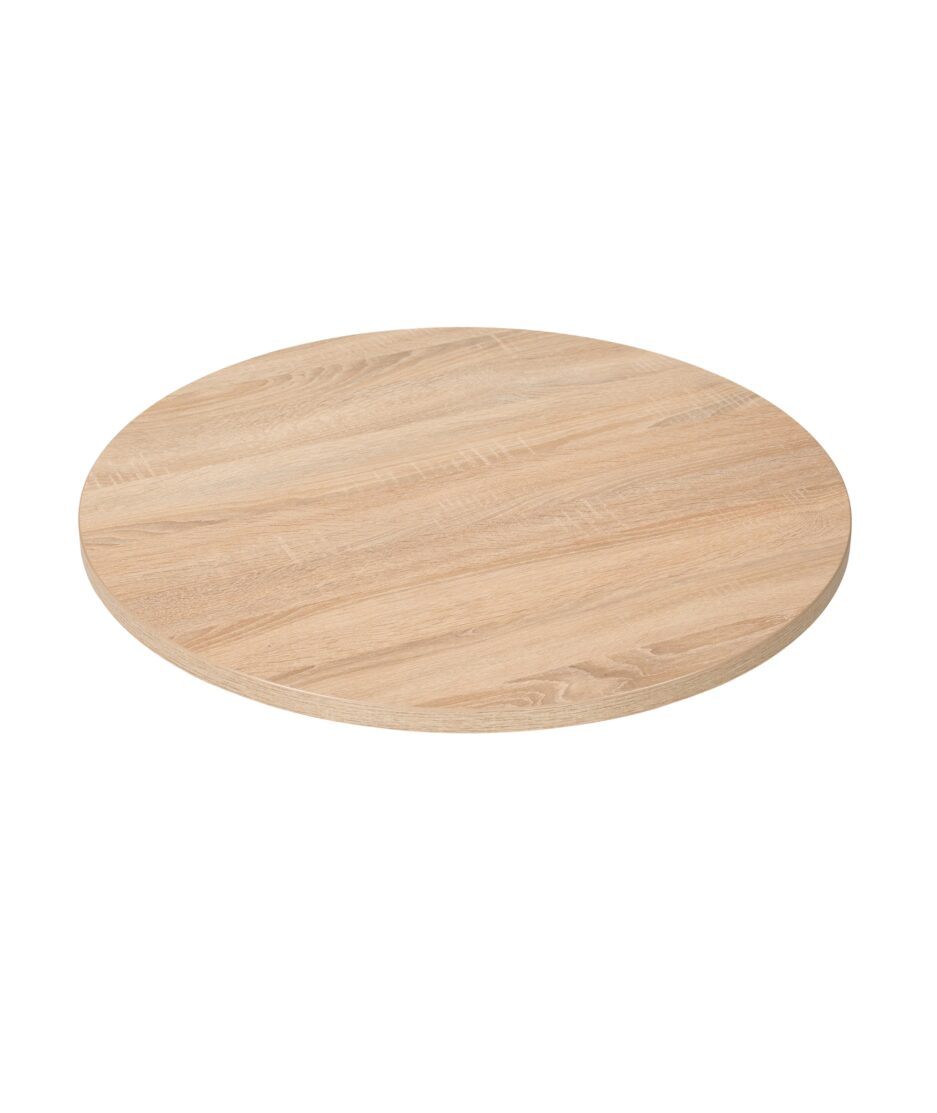 Laminat bordplate, sawcut oak Ø80 | NICHE Interiør & Storkjøkken