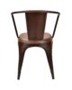 Line stol, rust stål, skinn | NICHE Interiør & Storkjøkken