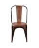 Lene stol, rust stål, skinn | NICHE Interiør & Storkjøkken