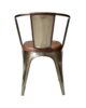 Line stol, blankt stål, skinn | NICHE Interiør & Storkjøkken