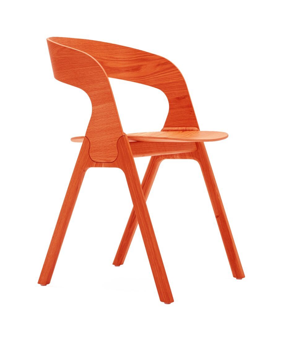 Lavi spisestol - bøk orange | NICHE Interiør & Storkjøkken