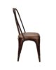 Lene stol, rust stål, skinn | NICHE Interiør & Storkjøkken
