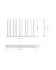 Glasshenger 300 Vegg, 500 mm | NICHE Interiør & Storkjøkken