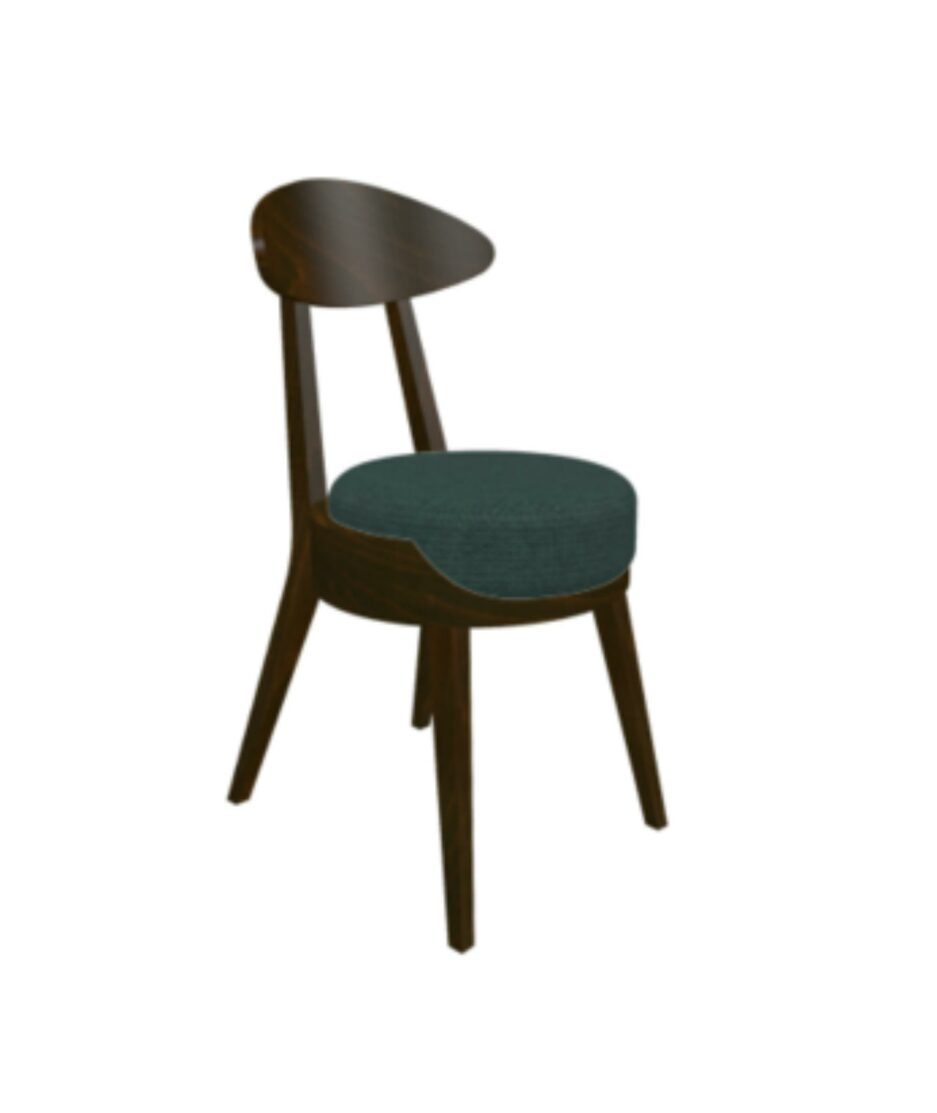 Uma stol, dark walnut, point 39 stoff | NICHE Interiør & Storkjøkken