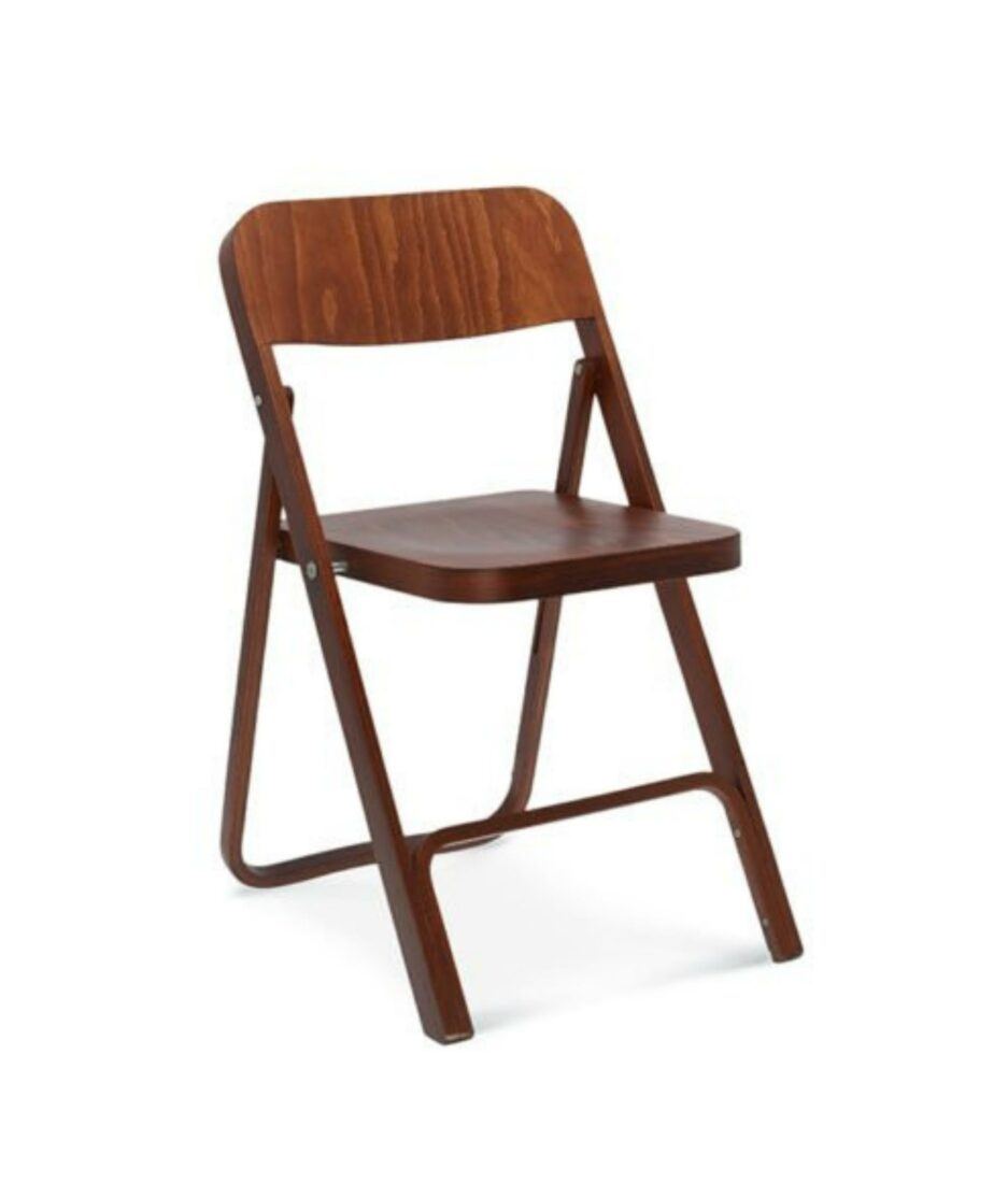 Tari stol, walnut beis, sammenleggbar | NICHE Interiør & Storkjøkken
