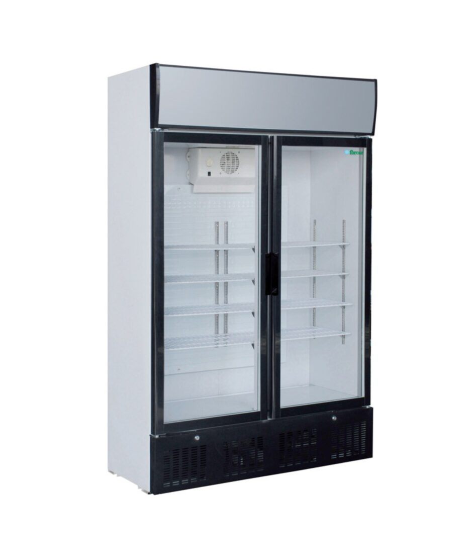Kjøleskap dobbelt eksponering med glassdør 620l | NICHE Interiør & Storkjøkken