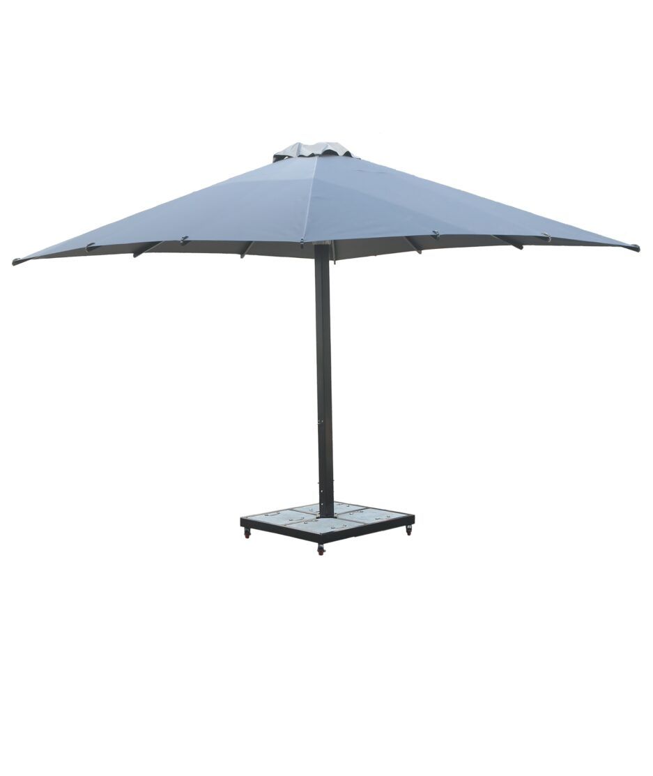 Premium parasoll 4x4m - mørk grå | NICHE Interiør & Storkjøkken
