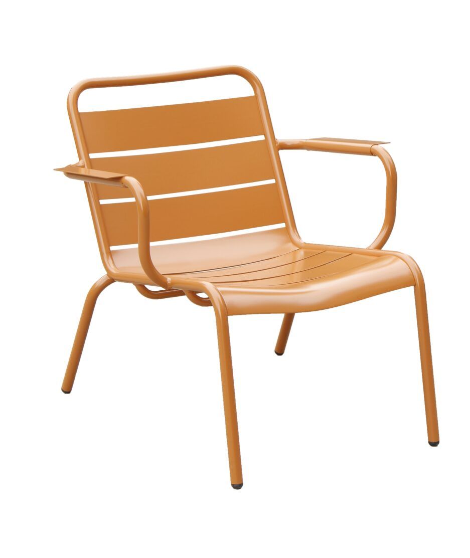 Promenade lounge stol aluminium, RAL 8023 | NICHE Interiør & Storkjøkken
