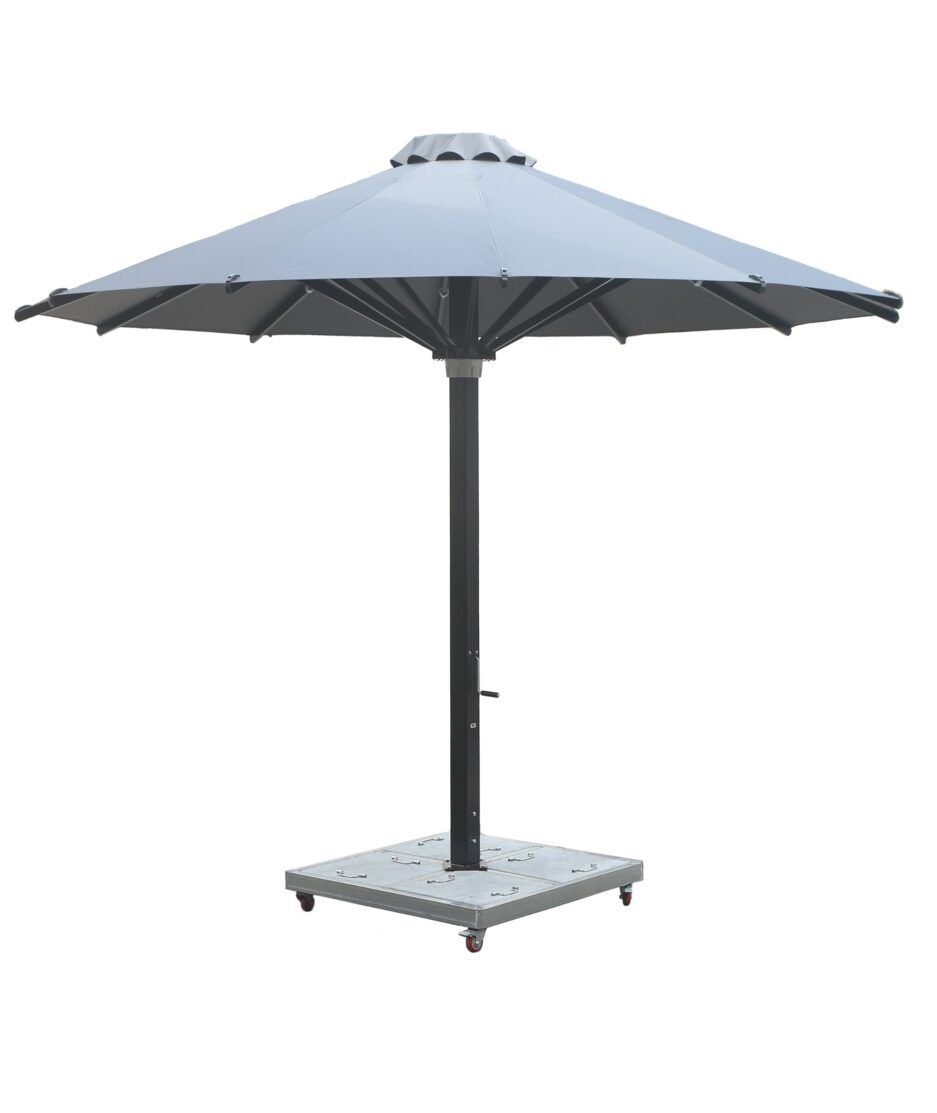 Premium parasoll Ø4m - mørk grå | NICHE Interiør & Storkjøkken