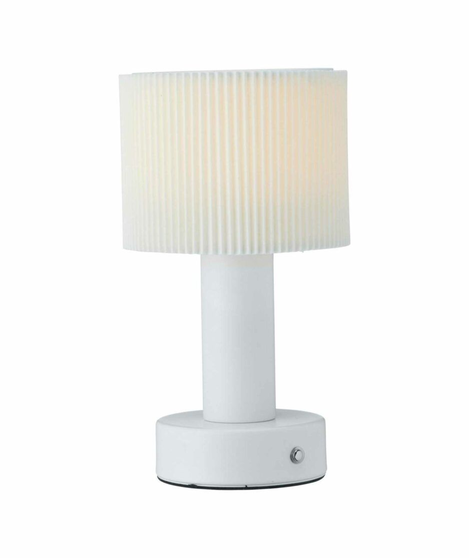Tiara oppladbar bordlampe, hvit | NICHE Interiør & Storkjøkken